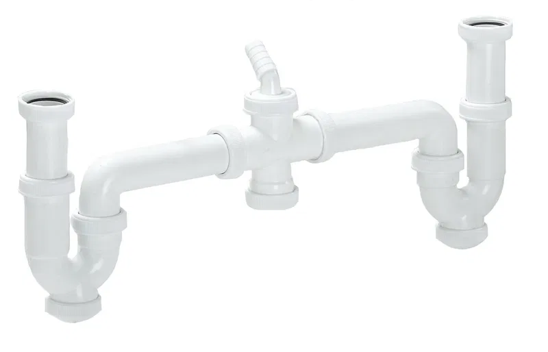 DOBLE SIFÓN CURVO EXTENSIBLE